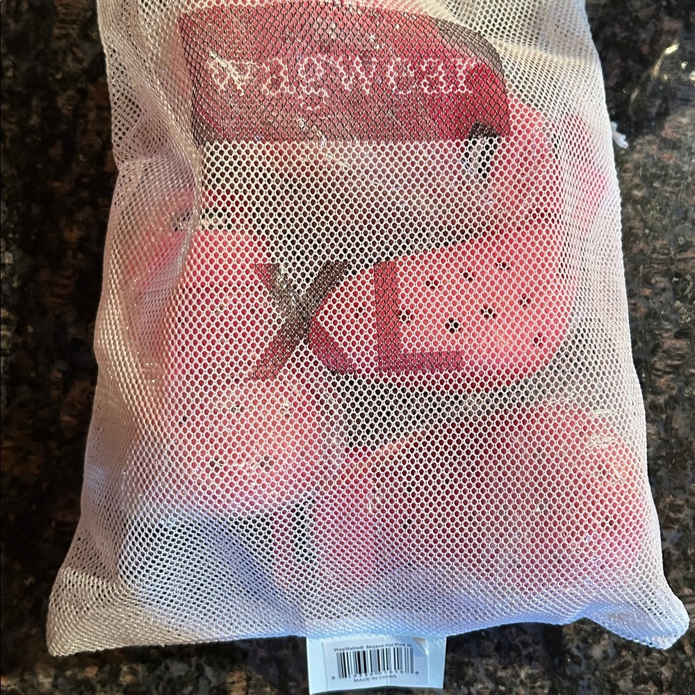 Wagwellies Mojave Dog Shoes - Bright Pink - Picture 3 of 4